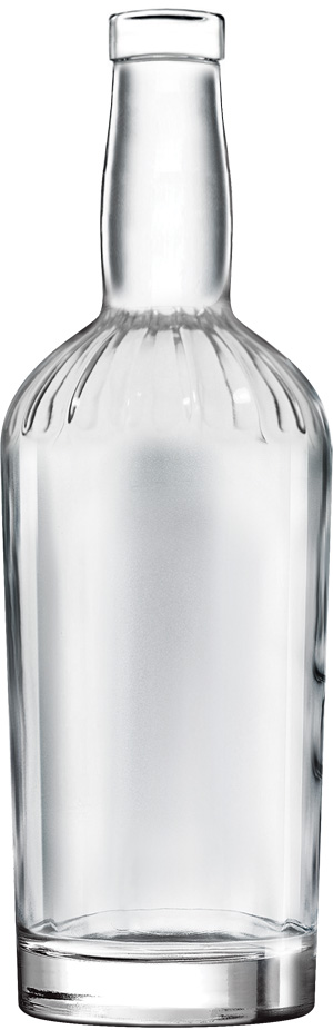 750 ml Clear Glass Jimmy Lee Liquor Bottle, Bar Top, 6/cs
